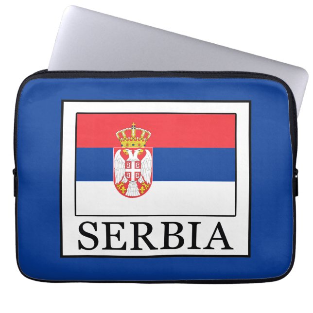 Servië Laptop Sleeve (Voorkant)