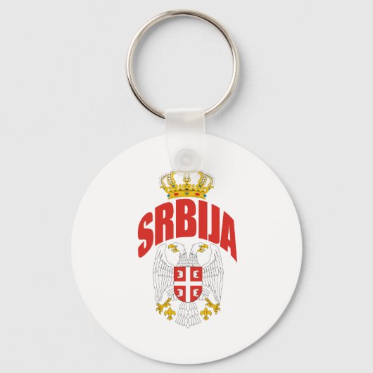 Servië Latijn Sleutelhanger (Voorkant)