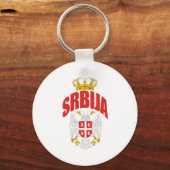 Servië Latijn Sleutelhanger (Voorkant)