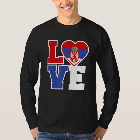 Servië Liefde Serbe Jersey Jebiga Brate Serbias T-shirt (Voorkant)