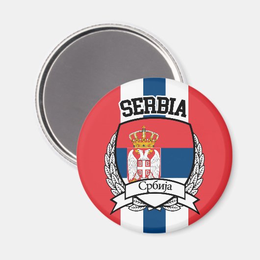 Servië Magneet (Voorkant / Achterkant)