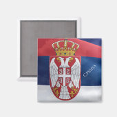 Servië Magneet (Voorkant / Achterkant)