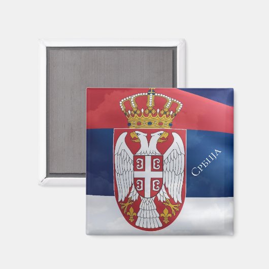 Servië Magneet (Voorkant / Achterkant)