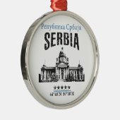 Servië Metalen Ornament (Rechts)