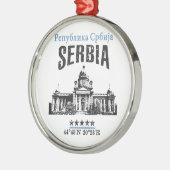 Servië Metalen Ornament (Links)