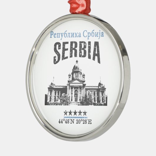 Servië Metalen Ornament (Links)