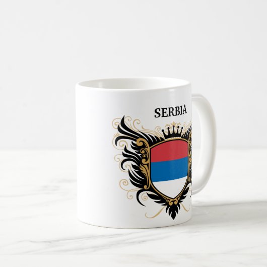Servië [personaliseren] koffiemok (Voorkant rechts)