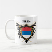 Servië [personaliseren] koffiemok (Links)