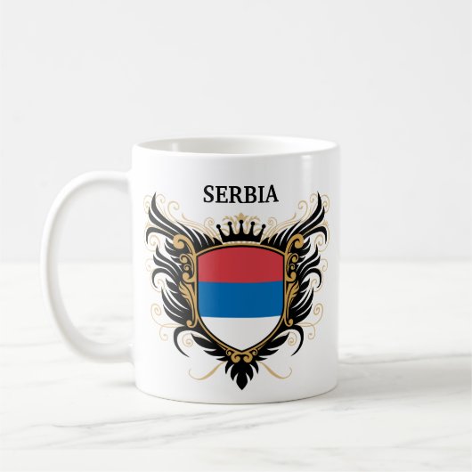 Servië [personaliseren] koffiemok (Links)