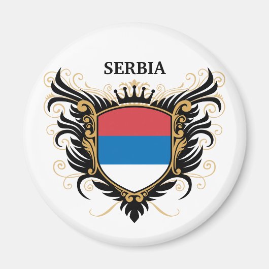 Servië [personaliseren] magneet (Voorkant)