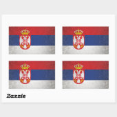 Servië Rechthoekige Sticker (Vel)