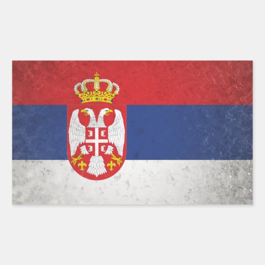 Servië Rechthoekige Sticker (Voorkant)