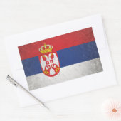 Servië Rechthoekige Sticker (Envelop)