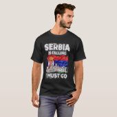 Servië roept en ik moet gaan t-shirt (Voorkant volledig)