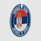 Servië Rond Embleem Ornament (voorkant)