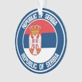 Servië Rond Embleem Ornament (voorkant)