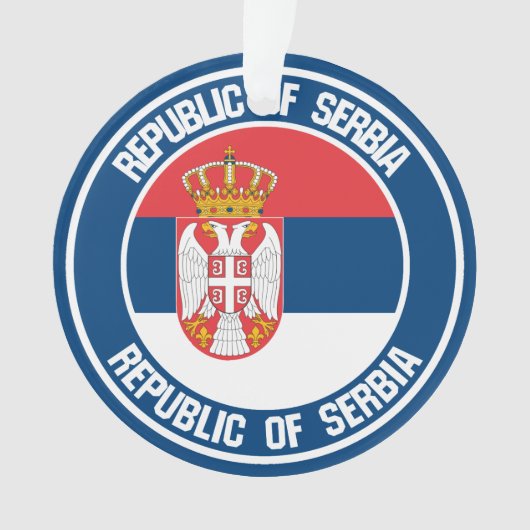 Servië Rond Embleem Ornament (voorkant)