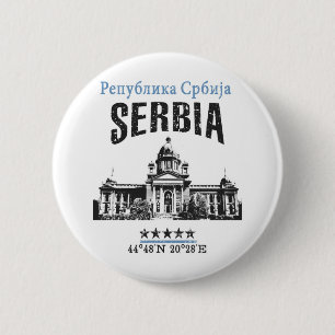 Servië Ronde Button 5,7 Cm