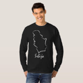 Servië schetst Servische Pride Ser T-shirt (Voorkant volledig)