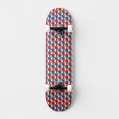 Servië Servische vlag kleuren harten patroon Persoonlijk Skateboard (Voorkant)