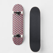 Servië Servische vlag kleuren harten patroon Persoonlijk Skateboard (Voorkant)