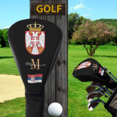 Servië, Servische vlag monogrammed Golf Clubs Hoes Golfheadcover