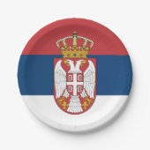 Servië, Servische vlag partij, verjaardag / sport Papieren Bordje (Voorkant)