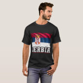 Servië Servische Vlag T-shirt (Voorkant volledig)