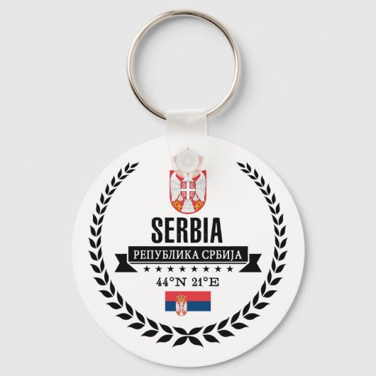 Servië Sleutelhanger (Voorkant)