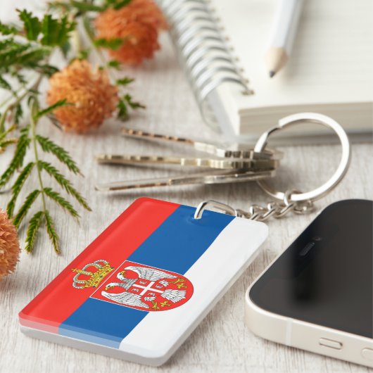 Servië Sleutelhanger (Voorkant Rechts)