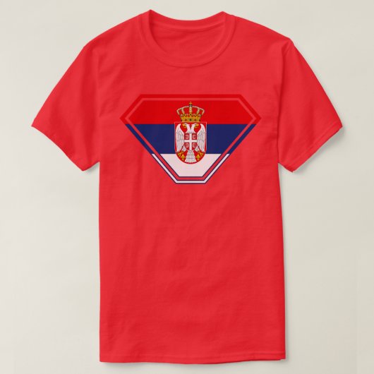 Servië SuperEmpowered Shield T-shirt (Design voorkant)
