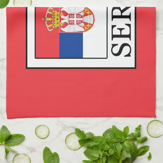 Servië Theedoek (Gevouwen)