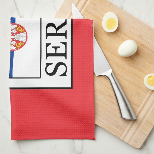 Servië Theedoek (Quarter Fold)