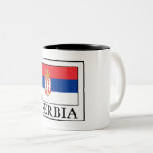 Servië Tweekleurige Koffiemok (Voorkant rechts)