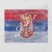 Servië verontrustte Servische vlag Briefkaart (Voorkant)