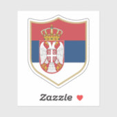 Servië Vlag embleem Patriottische Reizen Sticker (Vel)