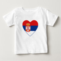 Servië Vlag Hart T-shirt