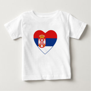 Servië Vlag Hart T-shirt