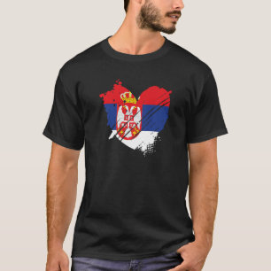 Servië Vlag Ik hou van Servië Het zit in mijn DNA T-shirt