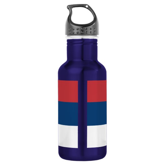 Servië Vlag Liberty Bottle Waterfles (Achterkant)