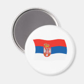 Servië Vlag Magneet (Voorkant / Achterkant)