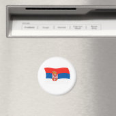 Servië Vlag Magneet (Insitu (Vaatwasser))