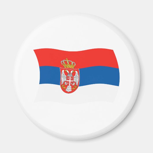 Servië Vlag Magneet (Voorkant)