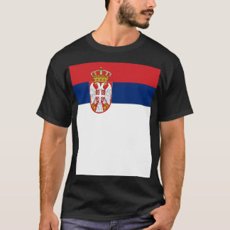 Servië Vlag minimalistisch T-shirt