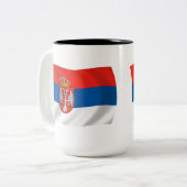 Servië Vlag Mok (Voorkant links)