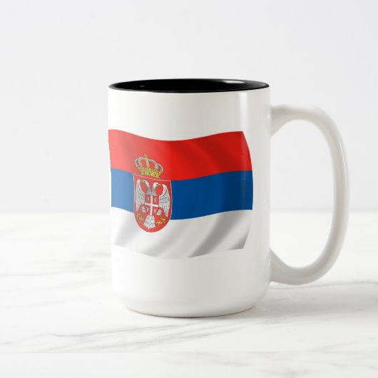 Servië Vlag Mok (Rechts)