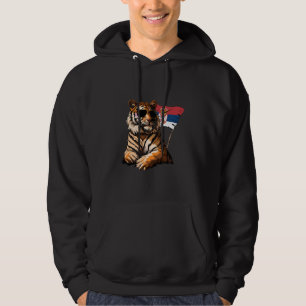 Servië Vlag Tijger Hart Servische Pride Srbija Ser Hoodie