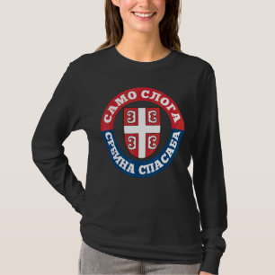 Servië Vlag voor de Servische Balkan Srbija 2 T-shirt