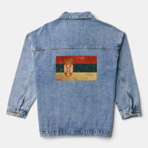 Servië Vlag Vrouwen Denim Jacket