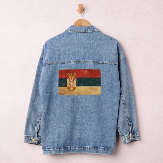 Servië Vlag Vrouwen Denim Jacket (Hangar)